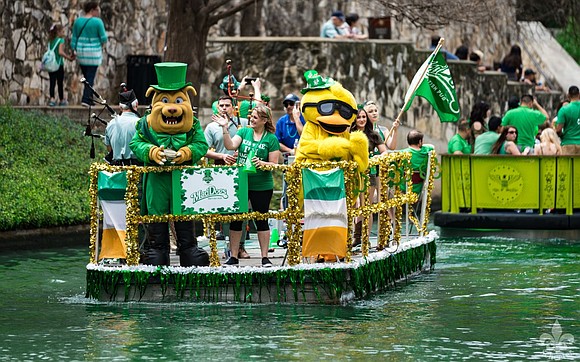 Experience firsthand the iconic River Walk transforming into a floating St. Patrick’s Day celebration from the comfort of the Omni …