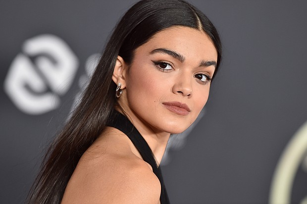 Actress Rachel Zegler, seen here at the American Music Awards in Los Angeles on November 2021, says she wasn't invited to the Oscars.
Mandatory Credit:	Getty Images