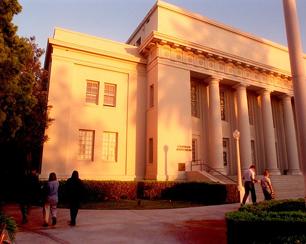 Chapman Auditorium on the campus of Chapman University.
Mandatory Credit:	Rick Loomis/Los Angeles Times/Getty Images