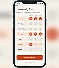 The Stir app for single parents puts scheduling in the forefront.
Mandatory Credit:	Stir/Match Group