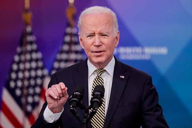 President Joe Biden, seen here on March 16, departs March 23 on one of the highest-stakes presidential trips in recent memory, a moment for the US President to assume leadership of a newly united West.
Mandatory Credit:	Alex Wong/Getty Images