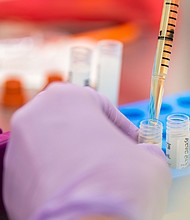 Pictured are blood samples part of a Moderna Covid-19 vaccine trial in Nashville, Tennessee, on November 2021. Moderna announced on March 23 that its Covid-19 vaccine performs as well in children as it does in adults.
Mandatory Credit:	Stephanie Amador/The Tennessea/USA TODAY NETWORK/Reuters