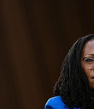 Judge Ketanji Brown Jackson reacts to questioning from Senator Lindsey Graham (R-SC) during the third day of the Senate Judiciary Committee confirmation hearing on Capitol Hill in Washington, D.C. on March 23
Mandatory Credit:	Sarah Silbiger for CNN