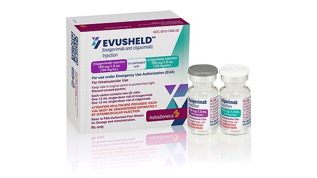 Evusheld, a new FDA-approved drug to prevent Covid-19, has been hard to find.
Mandatory Credit:	AstraZeneca