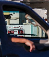 Pictured is a Shell station charging $6.09 per gallon for regular gas in Azusa, California, on March 22. Gas prices in the state continue to spike even as the national average has been falling.
Mandatory Credit:	Robert Gauthier/Los Angeles Times/Shutterstock