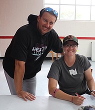 Alexis 'Scrappy' Hopkins became the first woman to be drafted by a professional baseball team. She signed with the Kentucky Wild Health Genomes.
Mandatory Credit:	From WH Genomes/Twitter