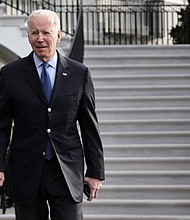 President Joe Biden is pictured at the White House prior to traveling to Europe on March 23. Biden's proposed budget for the fiscal year 2023 includes billions to counter Russian aggression and a new tax on America's wealthiest.
Mandatory Credit: Alex Wong/Getty Images