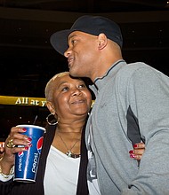 Will Smith's mother Carolyn Smith, seen here in 2012,  says she's never seen her son "go off."
Mandatory Credit:	Gilbert Carrasquillo/Getty Images