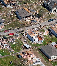 The neighborhood of Arabi, near New Orleans, which was hit hard by an EF-3 tornado on March 23.
Mandatory Credit:	Gerald Herbert/AP