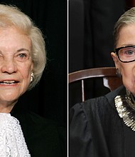 Supreme Court Justices Sandra Day O'Connor and the late Ruth Bader Ginsburg.
Mandatory Credit:	Getty Images