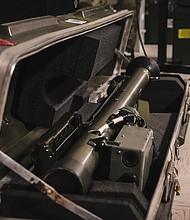 Developed in the United States, the FIM-92 Stinger Portable Air Defense System is pictured.
Mandatory Credit:	Sgt. Aaron Daugherty/US Army