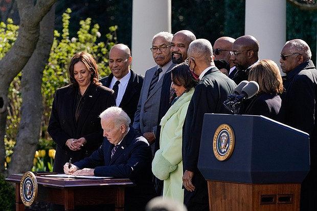 It was more than 120 years in the making, but President Biden on Tuesday signed into law the first federal legislation to make lynching a hate crime, addressing a history of racist killings in the United States.