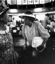 Marilyn Nance, Sunday Best Philadelphia, PA, 1990, gelatin silver print, The Songs of My People Collection, gift of New African Visions, Time Warner Inc, and Warner Cable, Houston. Collection of the MFAH.