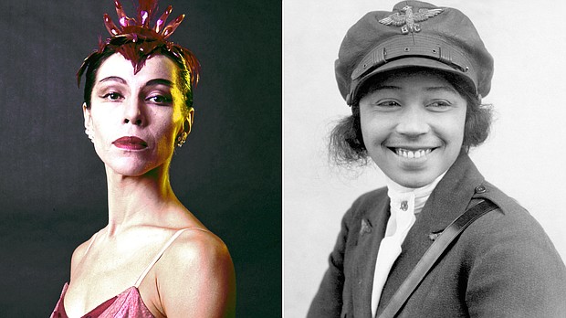 Ballerina Maria Tallchief (L) and pilot Bessie Coleman are among the women who will appear on US quarters in 2023.
Mandatory Credit:	Getty Images