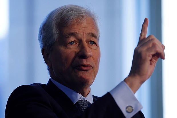 JP Morgan CEO Jamie Dimon, seen here in Boston, November 23, 2021, warned Monday that the war in Ukraine will slow the economy and it could 'easily get worse.'
Mandatory Credit:	Brian Snyder/Reuters