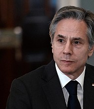 The State Department launches a cybersecurity bureau amid concerns over Russia and China's digital authoritarianism. Pictured is Secretary of State Antony Blinken in Washington, DC, on April 1.
Mandatory Credit:	Olivier Douliery/AFP/Pool/Getty Images