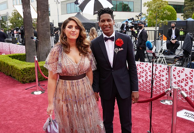 Suleika Jaouad and Jon Batiste, here at the Oscars in 2021, married in February.
Mandatory Credit:	Matt Sayles/A.M.P.A.S./Getty Images