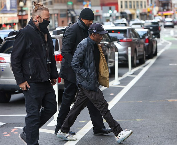 Chris Rock enters the Wilbur Theater in Boston for the first of his two sold-out performances on March 30. Three days earlier, Rock was slapped by Will Smith at the Academy Awards.
Mandatory Credit:	Barry Chin/Boston Globe/Getty Images