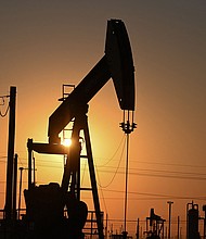 Active pump jacks increase pressure to draw oil toward the surface at the South Belridge Oil Field on February 26, in unincorporated Kern County, California, approximately 141 miles (227 km) northwest of Los Angeles, California.
Mandatory Credit:	Robyn Beck/AFP/Getty Images