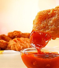 Spicy Chicken McNuggets are back for a limited time.
Mandatory Credit:	McDonald's