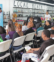 Exotic Pop Founder & CEO Charleston Wilson encourages students to pursue their entrepreneurial dreams