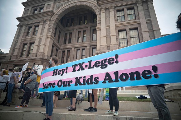 A Texas mom is doing whatever it takes to keep her transgender child safe -- even if that requires picking …