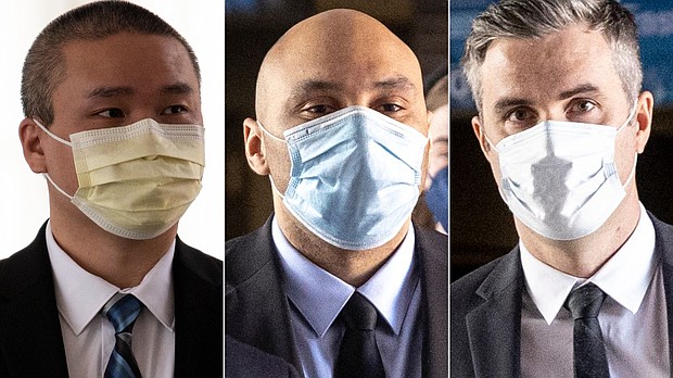 Three former Minneapolis police officers (Left to right: Tou Thao, J. Alexander Kueng, and Thomas Lane) set to stand trial on state charges in George Floyd's death have rejected a plea deal with prosecutors, the Minnesota attorney general's office told CNN.
Mandatory Credit:	Getty Images