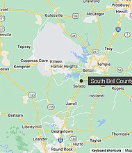 23 people were injured after tornadoes touch down in Bell County, Texas.
Mandatory Credit:	INEGI/GOOGLE MAPS