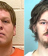 Michael McWhorter, left, and Joe Morris pleaded guilty to their roles in the mosque bombing and face more than 14 years in prison.
Mandatory Credit:	AP