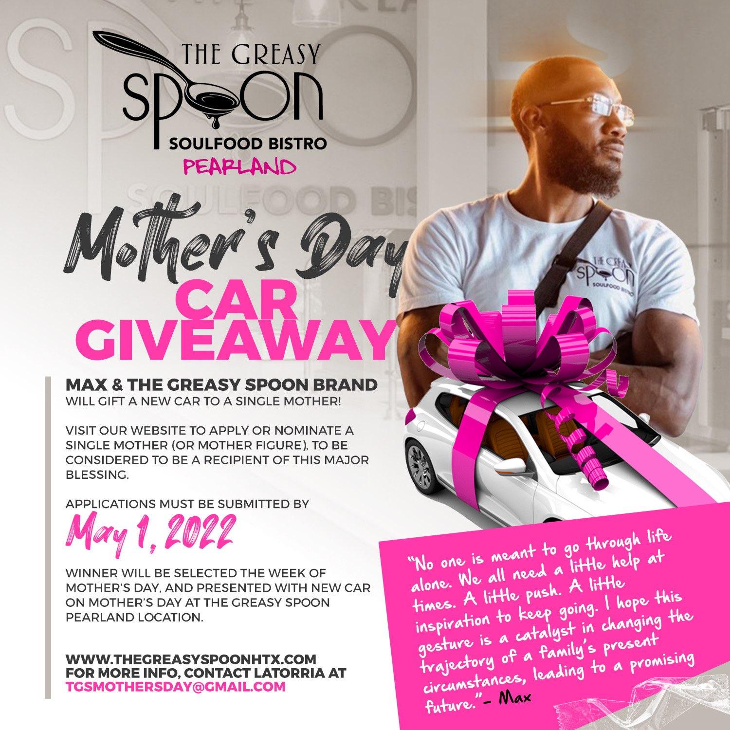 Houston’s Restaurant of the Year Is Giving Away a Car to a Single Mom