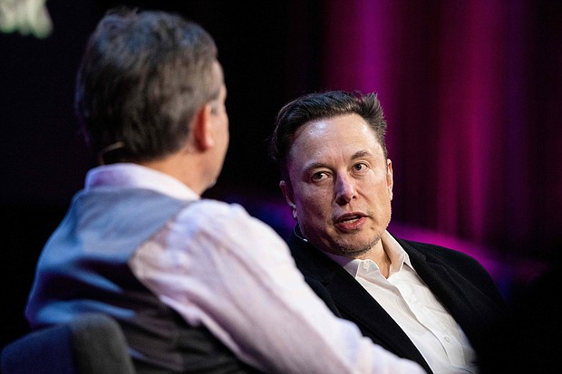 Elon Musk is speaking during an interview with head of TED Chris Anderson at the TED2022: A New Era conference in Vancouver, Canada, April 14.
Mandatory Credit:	Ryan Lash/AFP/TED Conferences, LLC/Getty Images