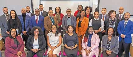 TALI’s 2022 ELP Graduates: Front row: Tashawna Rodgers, Amber Makokele, Natalee
Smith, Nefertiti Wade, Hattie McCarter, Lynette Mahan; Second row: Allison Russell,
Glenn Grayson, Owen Gombami, Nisha Blackwell, Deo Alexander, Kristian McCloud-Semaia,
Ja’Lisa Brown, Ange Loiseau, Judah Constant; Last row: Jerrelle Boston, Calvin
Edwards, Adam Wade, Patriece Thompson, Jimyse Brown, Natalie