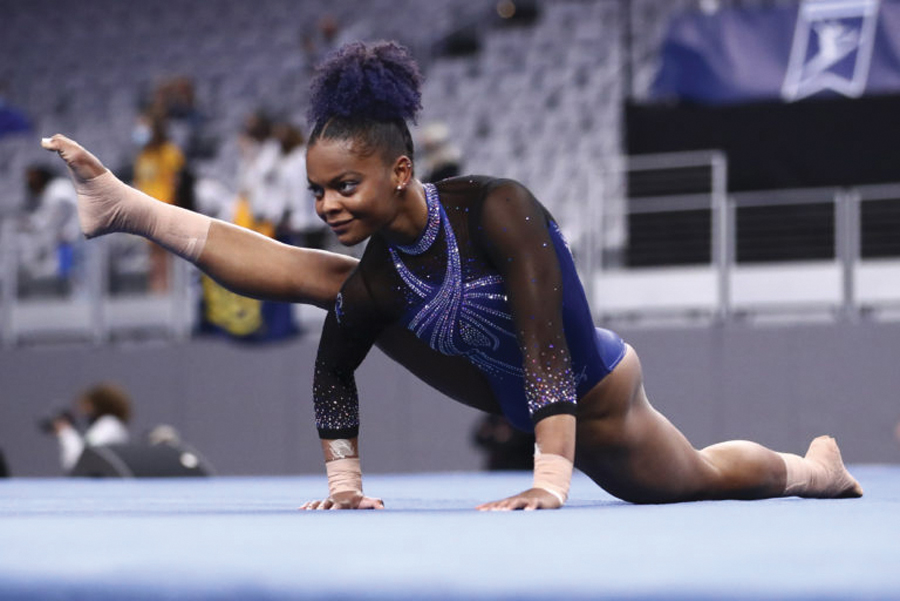 Trinity Thomas wins NCAA All-Around title in gymnastics | Richmond Free ...