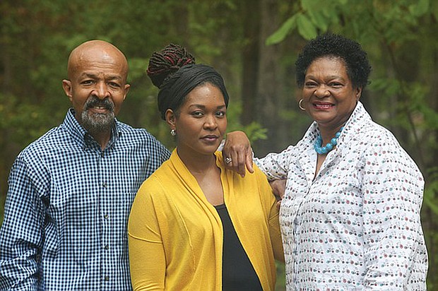 Delegate Delores L. McQuinn, right, and her husband, Jonathan McQuinn, and their daughter, Daytriel McQuinn-Nzassi, were stricken with COVID-19 in March 2020. They continue to experience mild to moderate symptoms two years later.