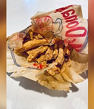 The fries in the bag, which the couple may sell to the right buyer.
Mandatory Credit:	Courtesy Gracie Jones