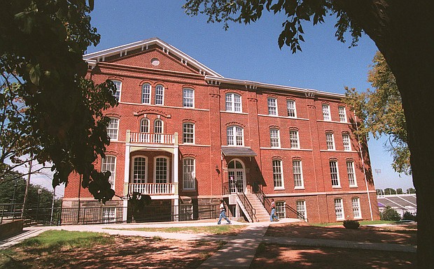 Morris Brown College students walk past the historic Gaines Hall on the campus in Atlanta on Thursday, September 10, 1998.
Mandatory Credit:	Ric Feld/AP