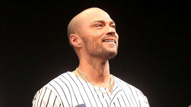 Jesse Williams responds to buzz over his Broadway nude scene: 'It's a body'.
Mandatory Credit:	Bruce Glikas/Getty Images