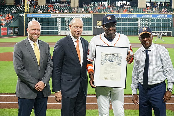 On behalf of the City of Houston, Mayor Sylvester Turner today honored Astros Manager Dusty Baker on reaching a career …