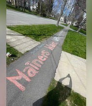 Republican Sen. Susan Collins called the police after an abortion rights message was written on a sidewalk outside her Maine home.
Mandatory Credit: Andrea LaFlamme