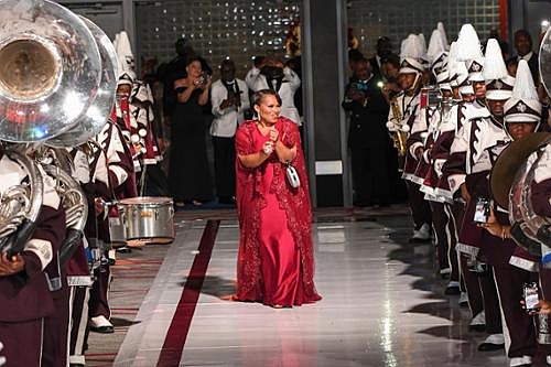 President Lesia Crumpton-Young makes her entrance into the inaugural President's Tiger Ball, presented by the TSU Foundation Board.