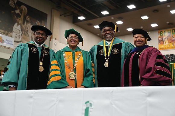 Emmy Award-winning actor Keith David reminded Norfolk State University graduates that they stand on the shoulders of giants, including their ...