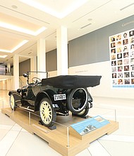 This 1918, seven-passenger touring car produced by Kline Motor Car Company was part of the fleet owned by A.D. Price, a prosperous Black businessman and Richmond funeral home director. The car is one of two known to still exist of about 6,000 made. It is on display in the museum’s Great Hall.