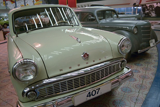 Moskvich automobiles are shown in 1989. After Renault announced its departure this week from the Russian auto market amid the country's war with Ukraine, Moscow's mayor announced its factory will be used to restart the defunct Soviet-era Moskvich car brand.
Mandatory Credit:	David Turnley/Corbis/VCG/Getty Images
