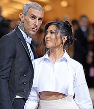 Travis Barker and Kourtney Kardashian, seen here attending The 2022 Met Gala at The Metropolitan Museum of Art on May 2 in New York City, have announced they are married.
Mandatory Credit:	Dimitrios Kambouris/Getty Images