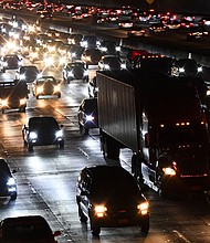 Traffic deaths in the United States continue to spike, as the National Highway Traffic Safety Administration estimated May 17 that there were 42,915 such fatalities in 2021. That would be the most traffic deaths in 16 years, NHTSA said.
Mandatory Credit:	Patrick T. Fallon/AFP/Getty Images