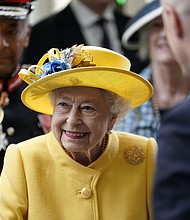 Queen Elizabeth II at Paddington station on May 17.
Mandatory Credit:	Andrew Matthews/Getty Images