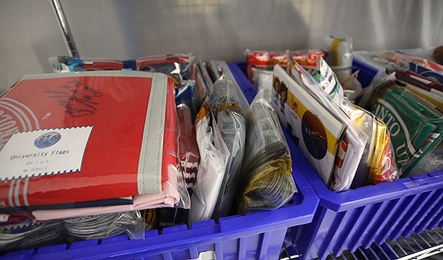 Flags from select historically black colleges and universities, and a few additional universities, are part of the cargo for Boeing Starliner’s second Orbital Flight Test.
Credit: John Proferes
