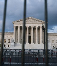 The Supreme Court should allow a sweeping Texas law to remain in effect that restricts the ability of Facebook, Twitter and YouTube to moderate their platforms, according to the state's attorney general.
Mandatory Credit:	Sarah Silbiger/Getty Images