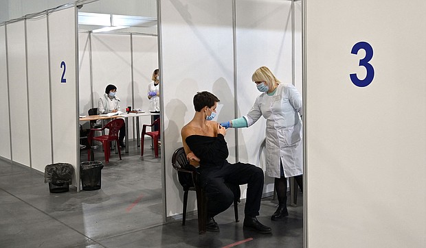 Ukrainians seeking shelter in the US must have TB screenings and certain vaccinations.
Mandatory Credit:	Sergei Supinsky/AFP/Getty Images