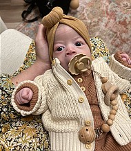 Clover Wheatley was tiny when she was born, just 5 pounds. But now, nearly three months later, she's had such a hard time feeding that she only weighs 7 pounds, when she should weigh closer to 10.
Mandatory Credit:	Courtesy Savannah Wheatley